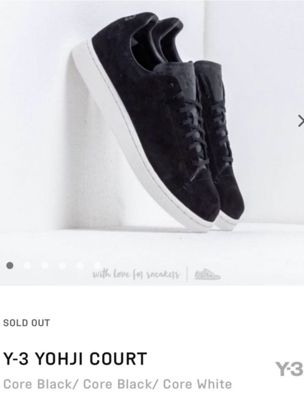 SALE Y3 Yohji Yamamoto Adidas Black Suede Sneakers UK 6.5 Men’s 7